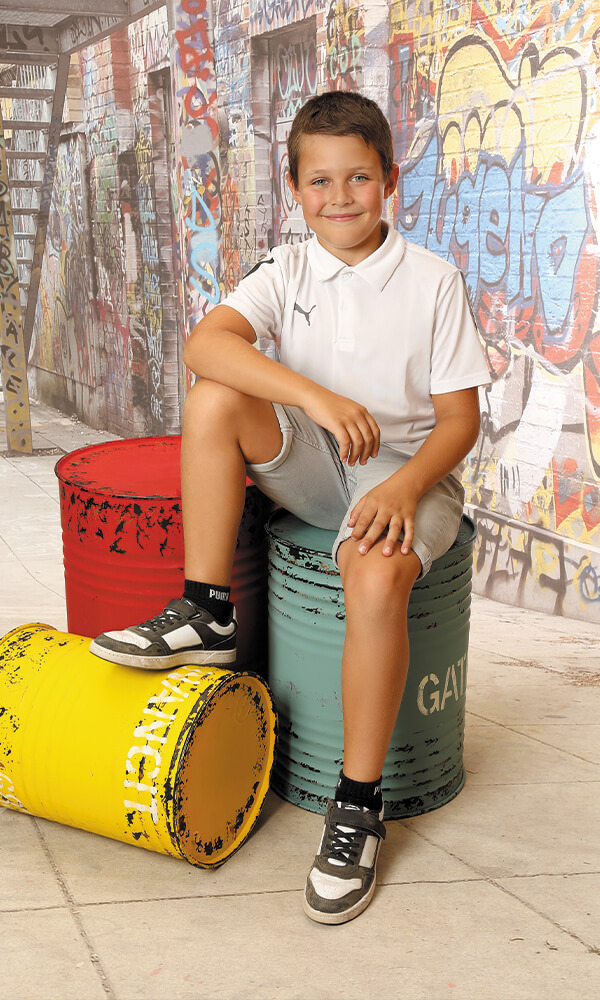 Kindergarten Bild Kind Graffiti