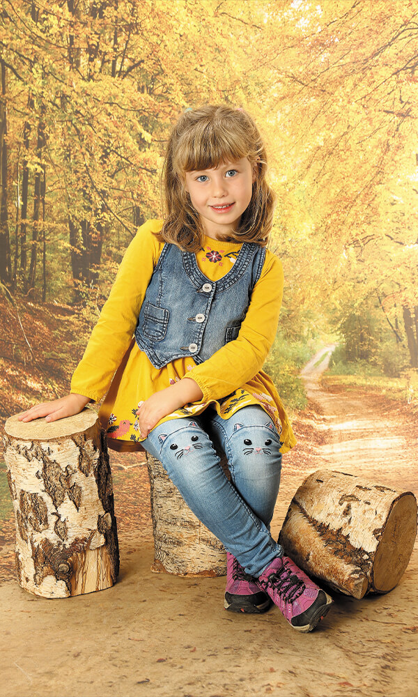 Kindergarten Bild Kind Herbst